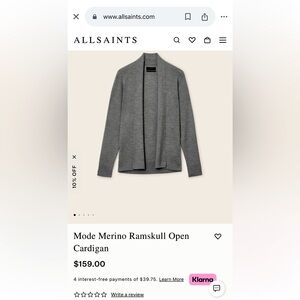 Allsaints Merino Cardigan